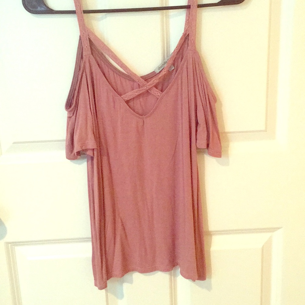 Pink off the shoulder top